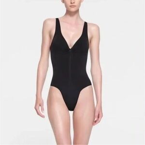 SKIMS Black Bodysuit